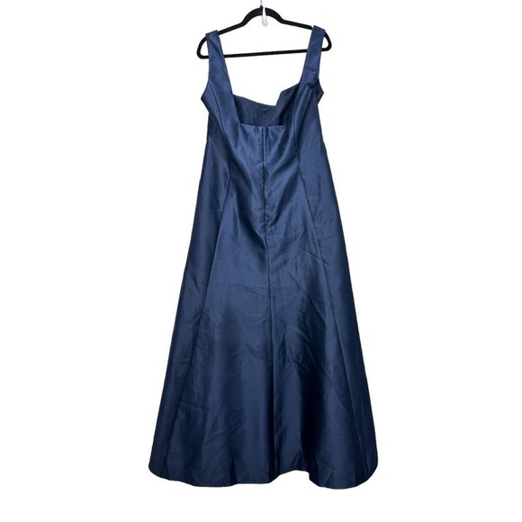 ALFRED SUNG Women's Midnight Sleeveless Square-Neck Princess Line Gown 20R - Picture 2 of 10